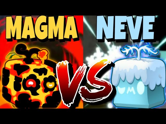 QUAL É A MELHOR FRUTA MAGMA OU NEVASCA DO BLOX FRUITS!! - Roblox 