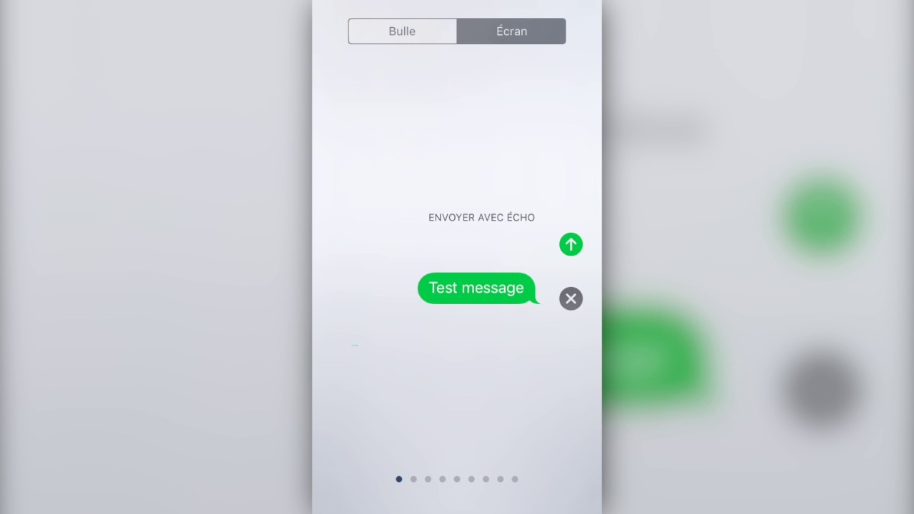iOS 11 : les nouveaux effets d'écran iMessage - YouTube
