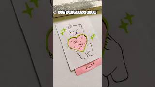 💖 surprise with a SECRET MESSAGE valentine's Day card 💖! cute gift idea!