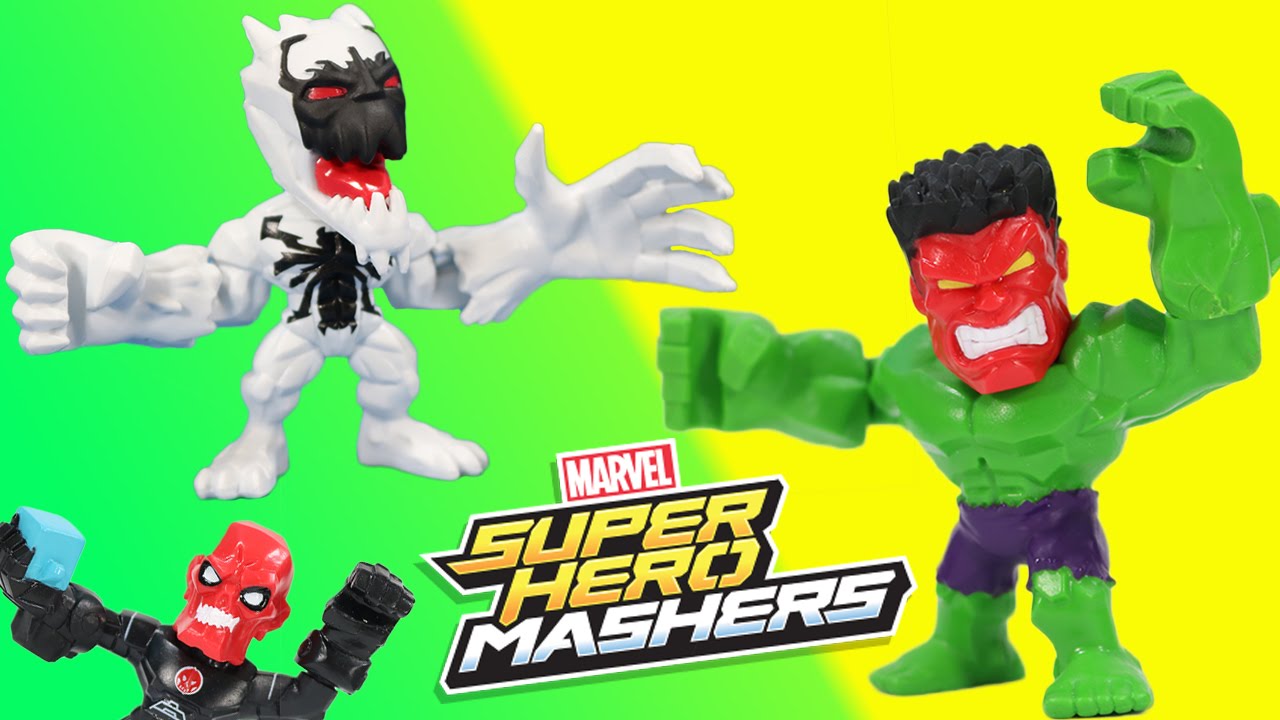 Super hero mashers. Marvel super Hero Mashers красный череп. Super Hero Mashers Веном. Super Hero Mashers Халк. Marvel super Heroes Mashers Red Hulk.