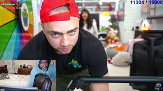 Cinna tries to do a spin kick | Mizkif