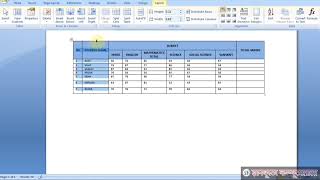 Distribute Row Column in Table in Hindi screenshot 3