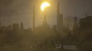 Eclipse 2024 Time Lapse | The Freaklipse in Central Park #eclipse #nyc #congressdog #subscribe