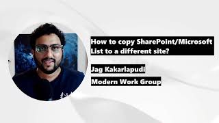 How to copy Microsoft SharePoint List to a different Site or Team?