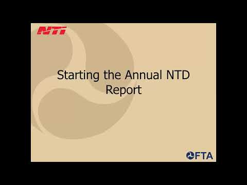 Webinar: NTD Data Reporting Fundamentals 091919