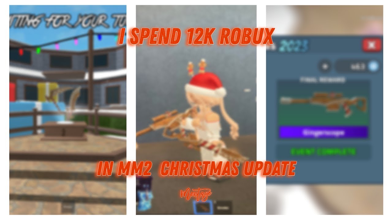 I SPEND 12K ROBUX IN MM2 CHRISTMAS UPDATE - YouTube