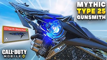 NEW Mythic Type 25 Deepstar Piercer Gameplay In CODM | Best Type 25 Gunsmith Loadout In COD Mobile