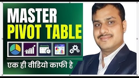 Complete Pivot Tables in Excel - Step by Step Tutorial  in Hindi #IPTExcelSchool