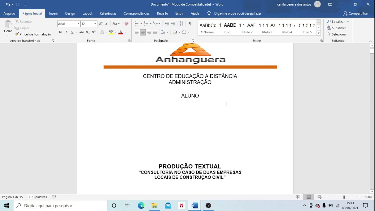 Vamos Contextualizar A Seguinte Situação Você Está Elaborando O Portfólio