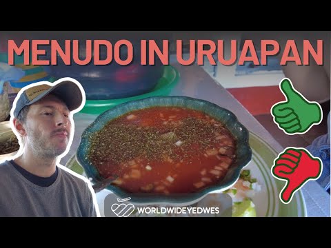 Trying Menudo (traditional Mexican dish) - Life in Uruapan, Mexico