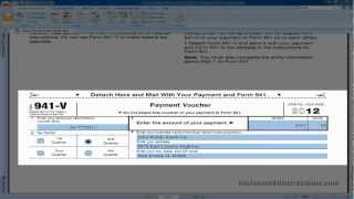 Tax Form 941-V Payment Voucher - Video