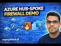 Azure Hub-Spoke Network with Firewall 🔥 | Real-World Architecture + Terraform Demo
