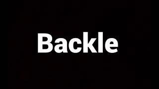 Backle Definition