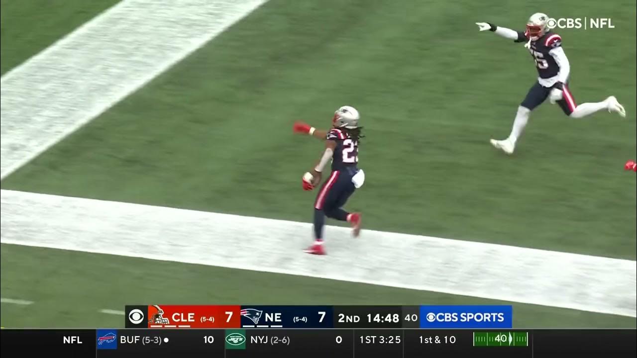 Kyle Dugger Interception Patriots vs Browns YouTube