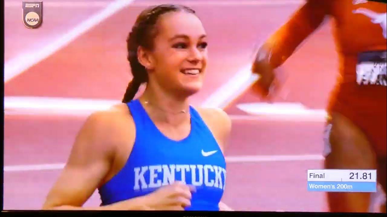 ABBY STEINER FROM USA KENTUCKY UNIVERSITY; WINS THE NCAA WEMEN 200M