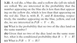 Probability (9E) - Ross. Prob 3.22: Conditional Probabilities, Bayes's Formula