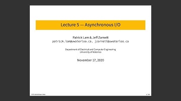 ECE 459 Lecture 5: Asynchronous I/O (Await)