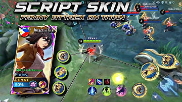 NEW Script Skin Fanny Attack on Titan Mikasa No Password | Full Effect & Voice