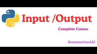 Master Python Input & Output | Fast & Easy Guide for Beginners