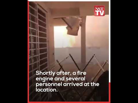 Fire breaks out