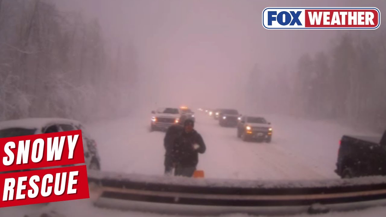 Exclusive FOX Weather Storm Tracker Brandon Copic Rescues Snow-Stranded ...