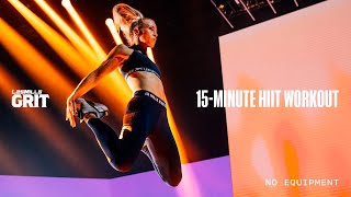 15-Minute At-home HIIT Cardio Workout | LES MILLS GRIT | LES MILLS X REEBOK NANO SERIES