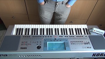 KORG PA 50 professional arranger synth performing Celtic Ballad music in 3D 4K UHD