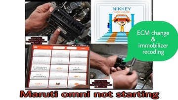 maruti omni van not starting #immoblizer_problem #key_coding  #ECM change