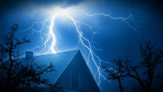 ASMR Heavy Rain and Thunderstorm on Tin Roof | Boost Focus &amp; Meditation Stress Relief Night