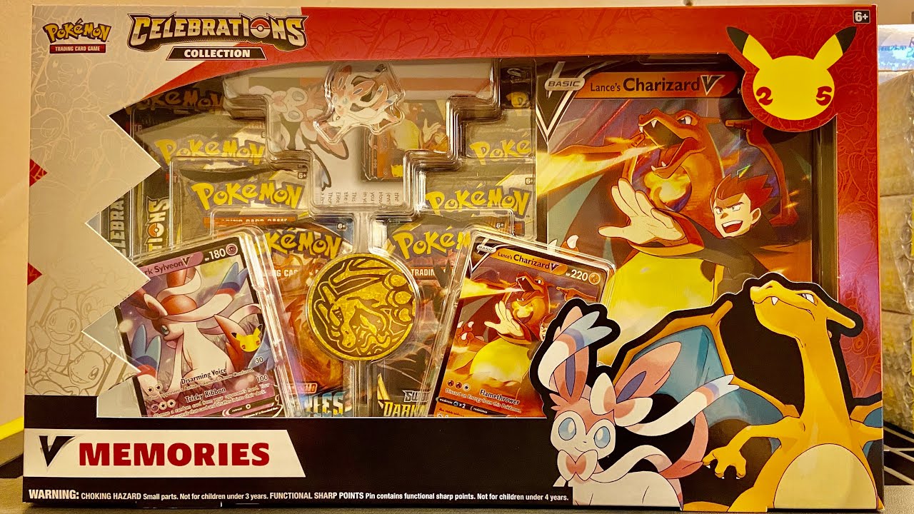 Celebrations V Memories Dark Sylveon & Lance’s Charizard Collection Box Opening & Review