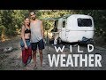 Challenging HEAT & RAIN in Washington // 13ft Scamp Trailer