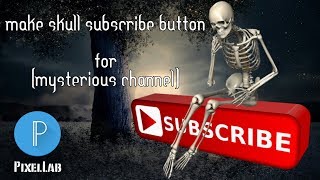 Mysterious Haunted Skull Subscribe Button | for Mysterious Channel | PixelLab Tutorials | TPSINGH94 screenshot 1