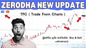 Zerodha New Feature-2025 🤩 | TFC - Trade From Charts📈| Zerodha Trading Tutorials Tamil