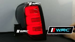 Mitsubishi Triton L200 2005 - 2014 Light Bar Tail Lamp ( Dark Smoke + Red Line )