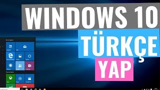 Windows 10 Türkçe Dil Paketi Yükleme Resimi