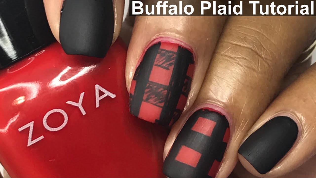 1. Easy Buffalo Plaid Nail Art Tutorial - wide 1