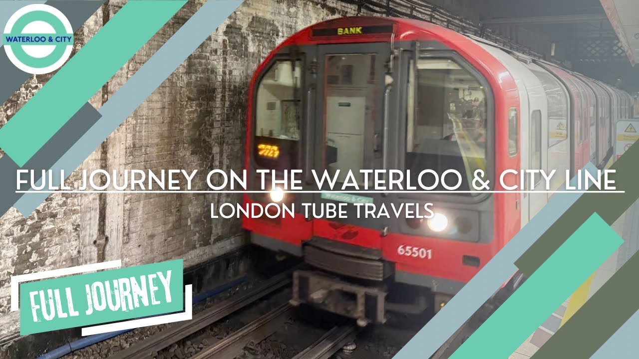 FULL JOURNEY on the Waterloo & City Line - Waterloo to Bank - London Underground