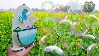 How To Make A Bubble Maker Machine At Home | Amazing Big Bubble Machine | Bubble Maker | Mini Ideas
