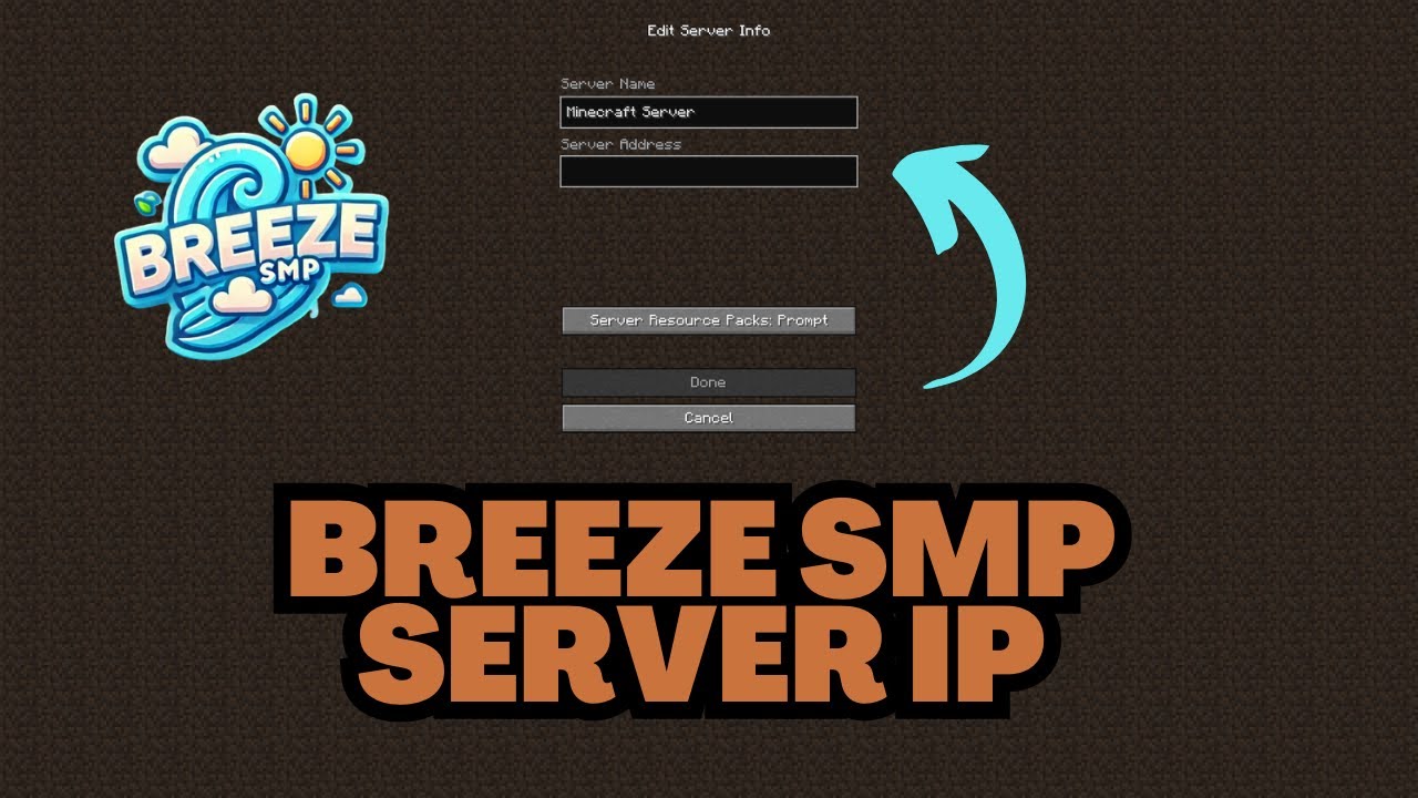 Minecraft Breeze SMP Server IP Address - YouTube