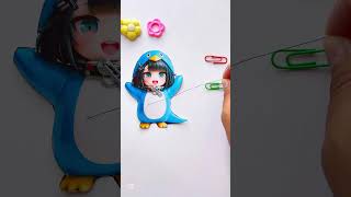 Cutest Gugu Gaga Penguin Ever! 🐧💙 #gugugagapenguin #gugugaga #penguin #art #artwork