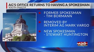 SD's AG office returns to having a spokesman