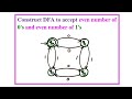 Create a DFA to Recognize Even Numbers of 0s and 1s 🔢