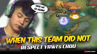 WHEN THIS TEAM DID NOT RESPECT YAWI's CHOU. . . 😮