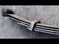 Knife Making - Making a  Very Super Sharp Kurbani Knife From  Rusted Truck Leaf Spring
