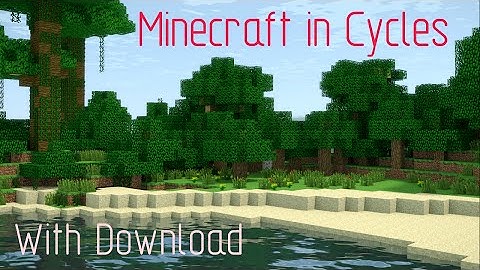 Minecraft Scene in Blender Cycles [With Download]