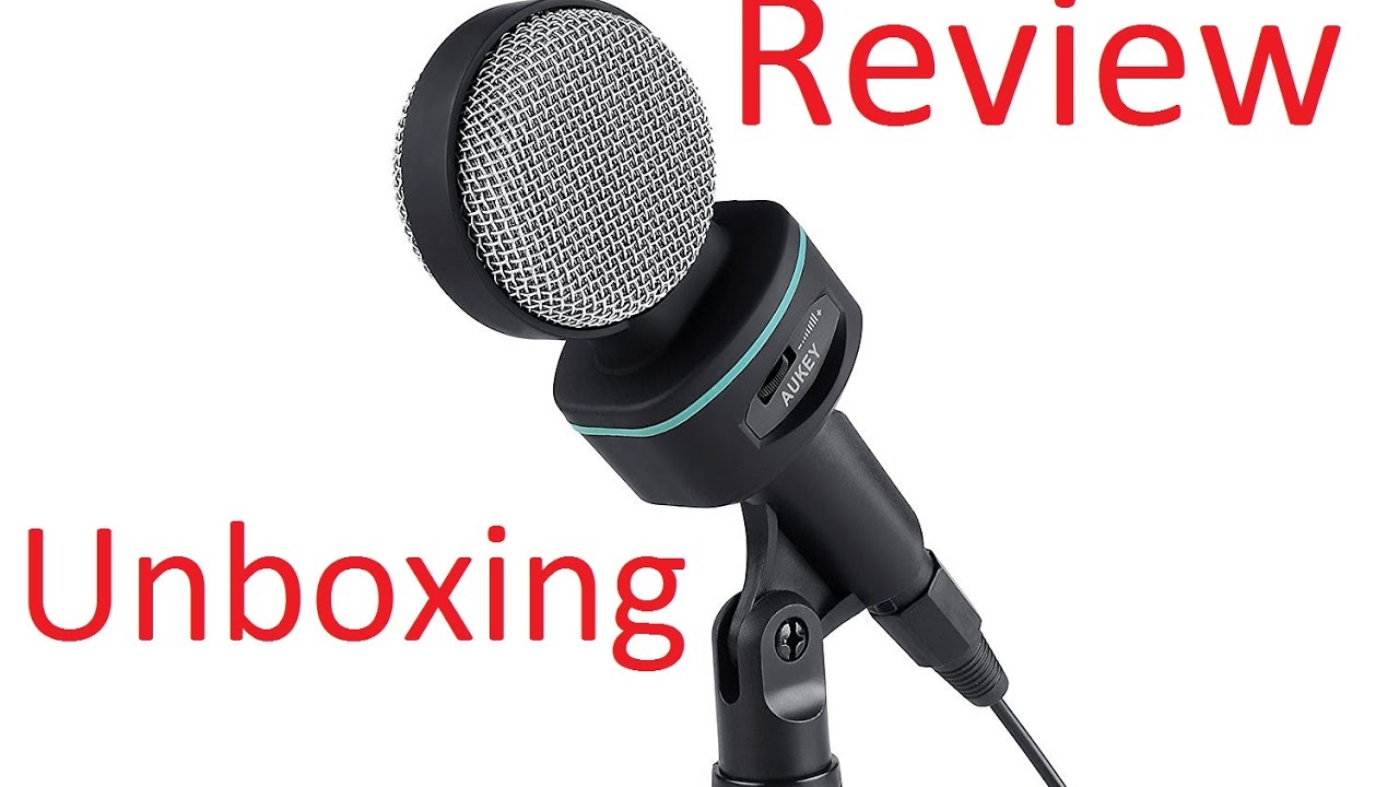 Aukey Kondensator Mikrofon Set Pro Mit Ständer Popschutz AUKEY Kondensator Mikrofon Test [Unboxing/Review] - YouTube