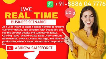LWC: Real-Time Scenarios: UC-3 Create Sales Orders & Sales Line items based retrieved customer.