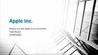 Apple Inc. Assignment