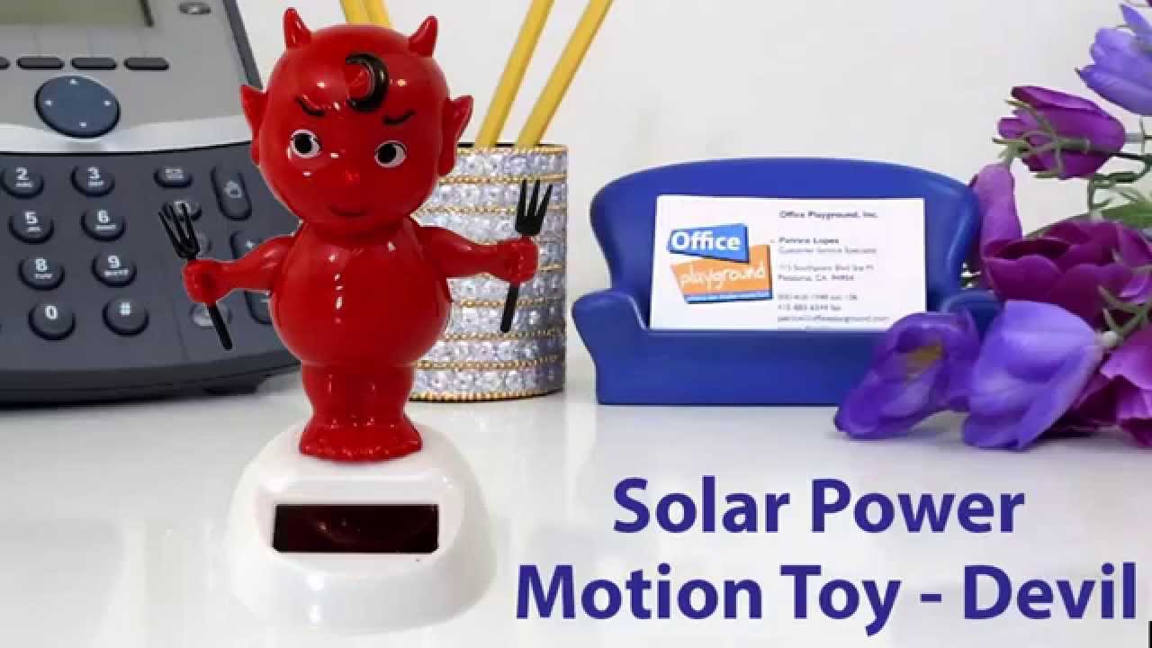 Solar Power Motion Toy Devil | OfficePlayground.com