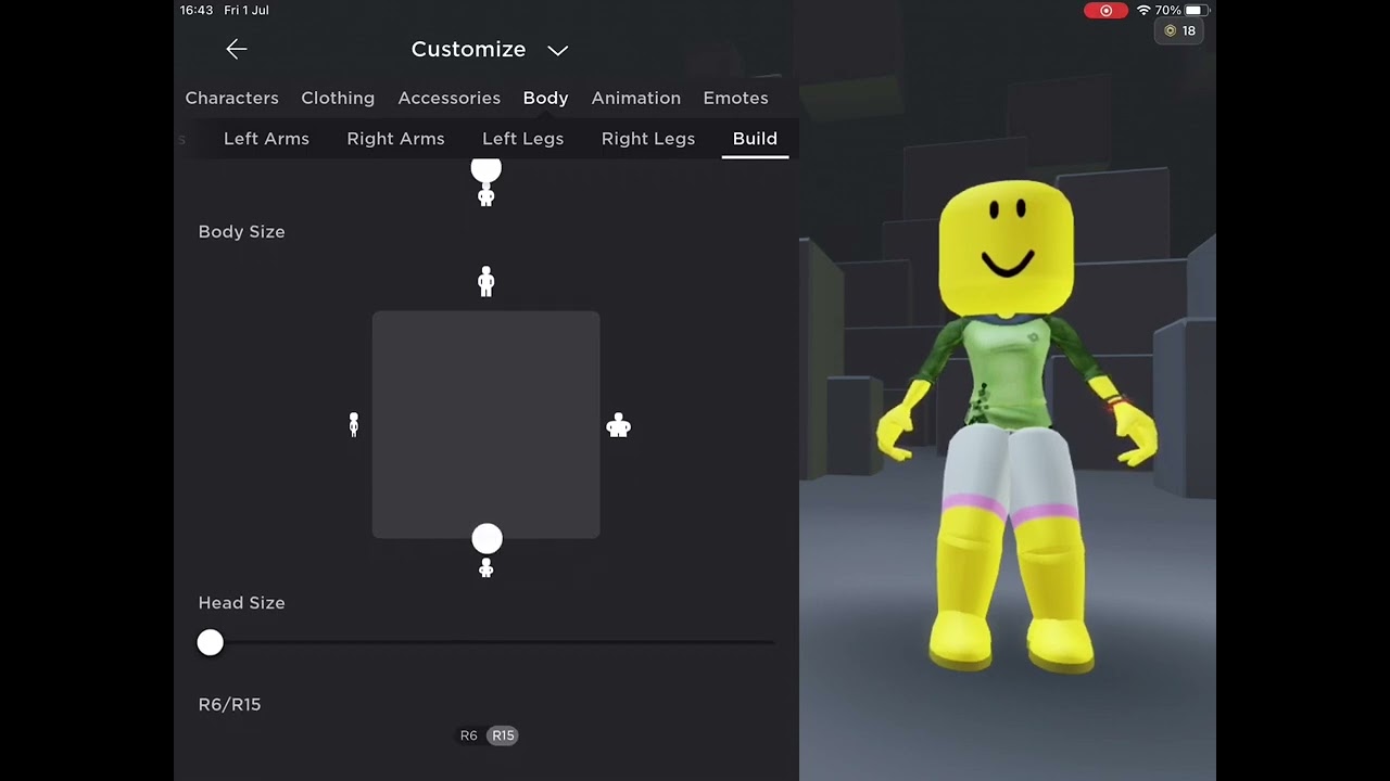 HOW TO MAKE A SMALL AVATAR IN ROBLOX FOR FREE 